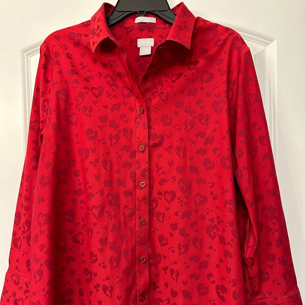 Perfect Valentines Blouse/Shirt - Almost New
